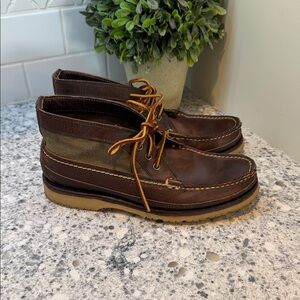 Red Wing Wabasha Chukka Boots Brown Men’s 6 Moc Toe Shoes 9185